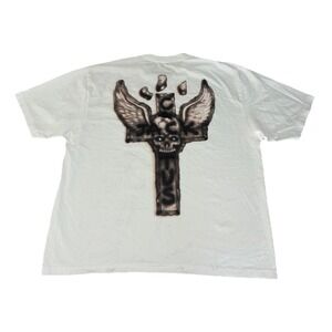 Travis Scott  T Shirt XXL White JackBoys 2 C2 Tee Double‎ Sided NEW *spots